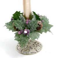 1 Sprakle pom pom berries candle ring
