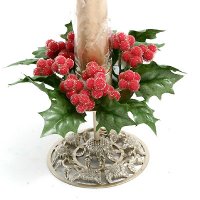 1 Sprakle pom pom berries candle ring